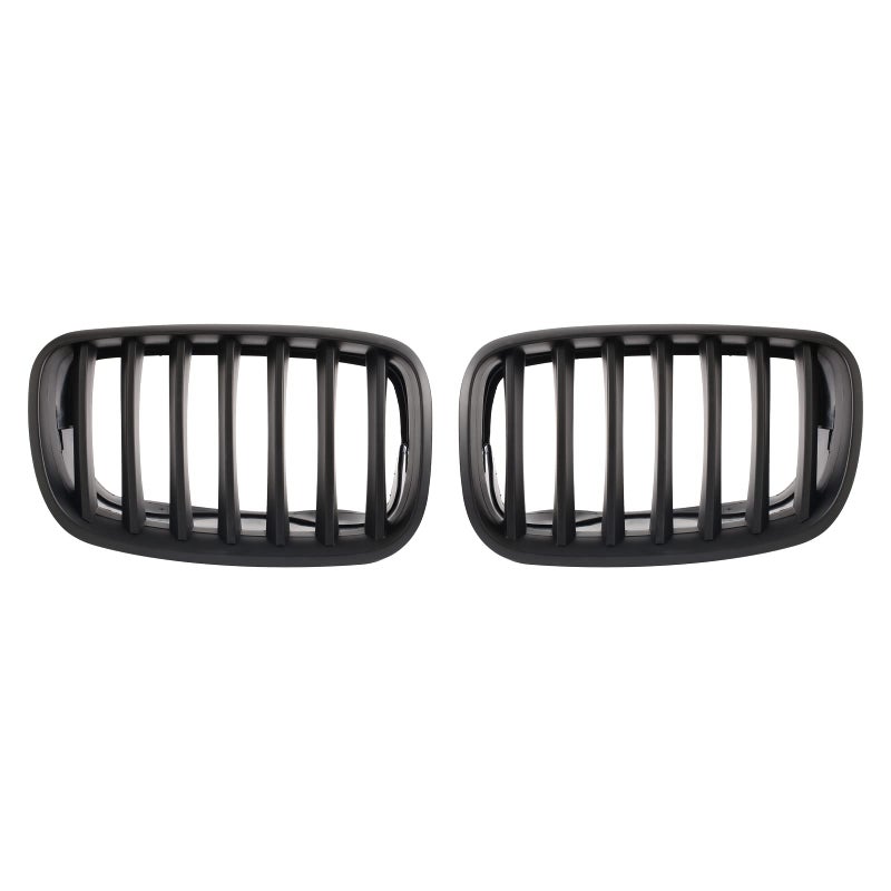 BILLDIO ABS E70 Grill,Front Kidney Grille Compatible with 2007-2014 X5 E70 X6 E71 (Single slats Matte black Grills, 2-pc Set) - Image 2